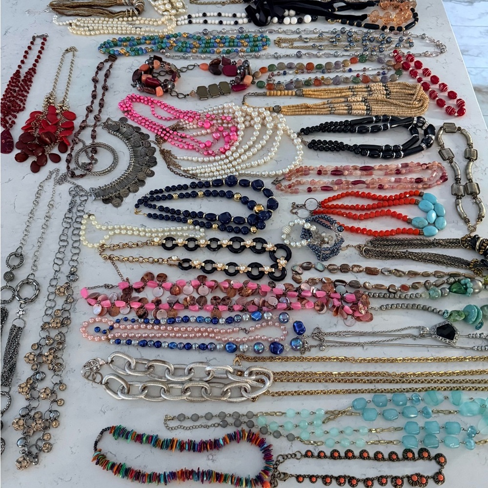 40+ pieces of costume jewelry vintage beads crafts resale wear